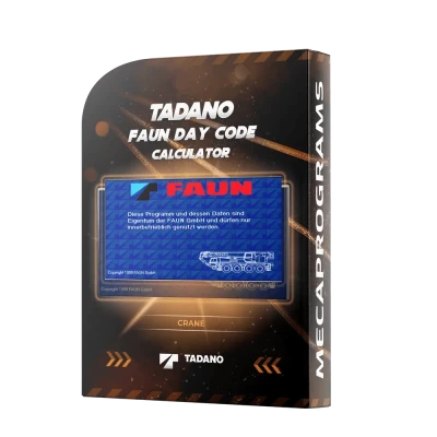 TADANO FAUN DAY CODE CALCULATOR 